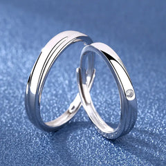 Romantic Couples  Ring Heart Zircon Adjustable to show your Endless Love - Otaj Gifts