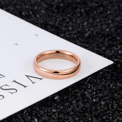 Blue Men Wedding Band Titanium Rings Engagement Rings For Women High Polished Rings - Otaj Gifts
