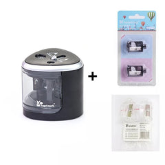 TENWIN 8004 Double Holes Electric Pencil Sharpener Home School Office Desktop Pencil Sharpener Students Supplies Stationery - Otaj Gifts