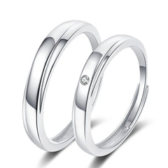 Romantic Couples  Ring Heart Zircon Adjustable to show your Endless Love - Otaj Gifts
