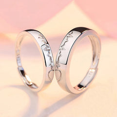 Romantic Couples  Ring Heart Zircon Adjustable to show your Endless Love - Otaj Gifts