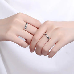 Romantic Couples  Ring Heart Zircon Adjustable to show your Endless Love - Otaj Gifts