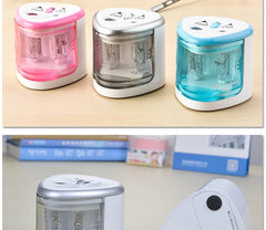 TENWIN 8004 Double Holes Electric Pencil Sharpener Home School Office Desktop Pencil Sharpener Students Supplies Stationery - Otaj Gifts
