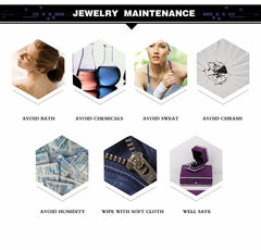 New Trendy Titanium Romantic Couple DIY  Crystal Alliance Engagement Wedding Rings For Men Women Jewelry - Otaj Gifts