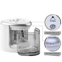 TENWIN 8004 Double Holes Electric Pencil Sharpener Home School Office Desktop Pencil Sharpener Students Supplies Stationery - Otaj Gifts