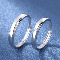 Romantic Couples  Ring Heart Zircon Adjustable to show your Endless Love - Otaj Gifts