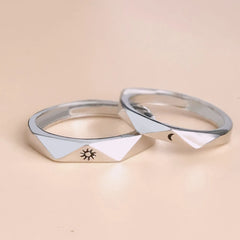 Romantic Couples  Ring Heart Zircon Adjustable to show your Endless Love - Otaj Gifts