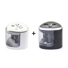 TENWIN 8004 Double Holes Electric Pencil Sharpener Home School Office Desktop Pencil Sharpener Students Supplies Stationery - Otaj Gifts