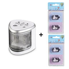 TENWIN 8004 Double Holes Electric Pencil Sharpener Home School Office Desktop Pencil Sharpener Students Supplies Stationery - Otaj Gifts
