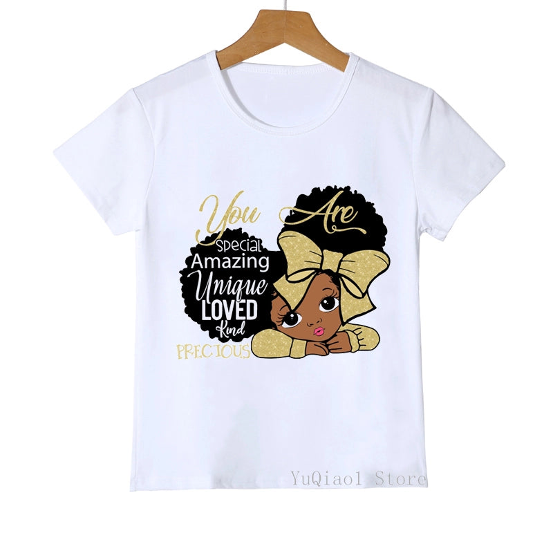 Children's T-Shirts White Summer Top - Otaj Gifts