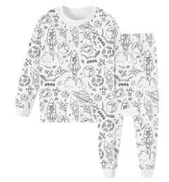 Children's Pajama Set Stick Figure - Otaj Gifts