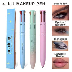 4in1facemakeupeyelinereyebrowlippen Beauty Color Four-in-One Cosmetic Brush - Otaj Gifts