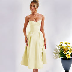 Sexy Fashion Sling Waist-tight Slim Backless Dress - Otaj Gifts
