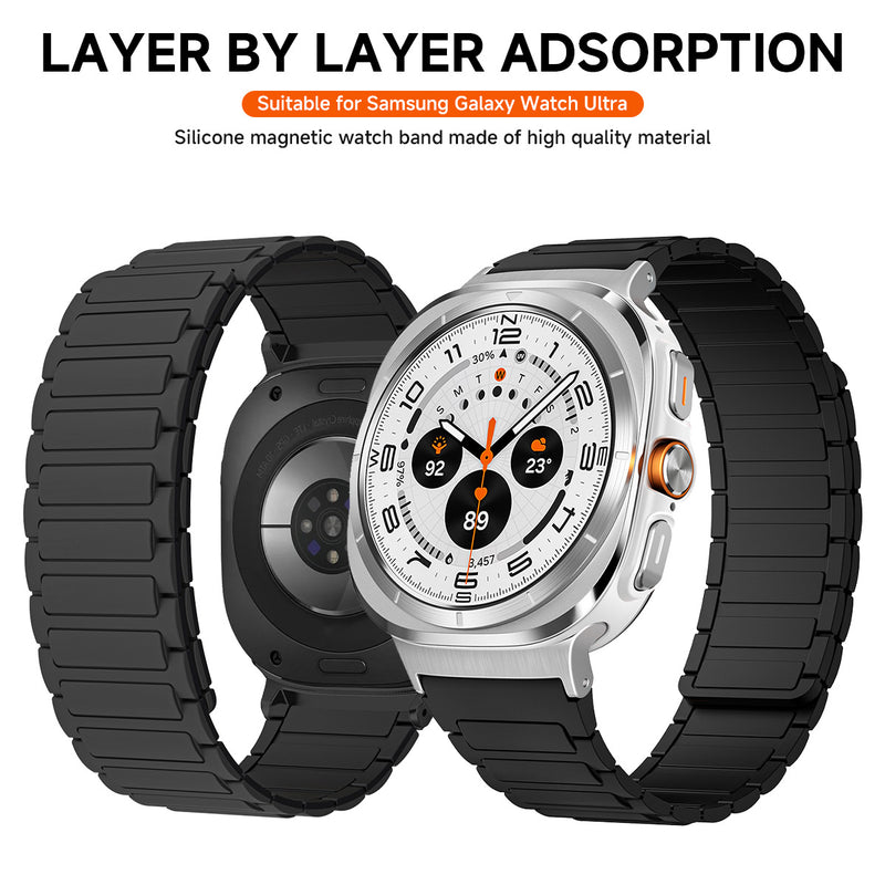 Silicone Magnetic Two-color Watch Strap - Otaj Gifts