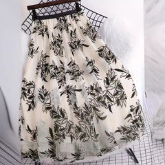 Fashion Personality Flocked Printed Women's Skirt - Otaj Gifts