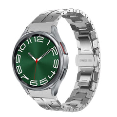 Suitable For Watch 4 5 6 Classic Button Head Grain Butterfly Clasp Stainless Steel Strap - Otaj Gifts