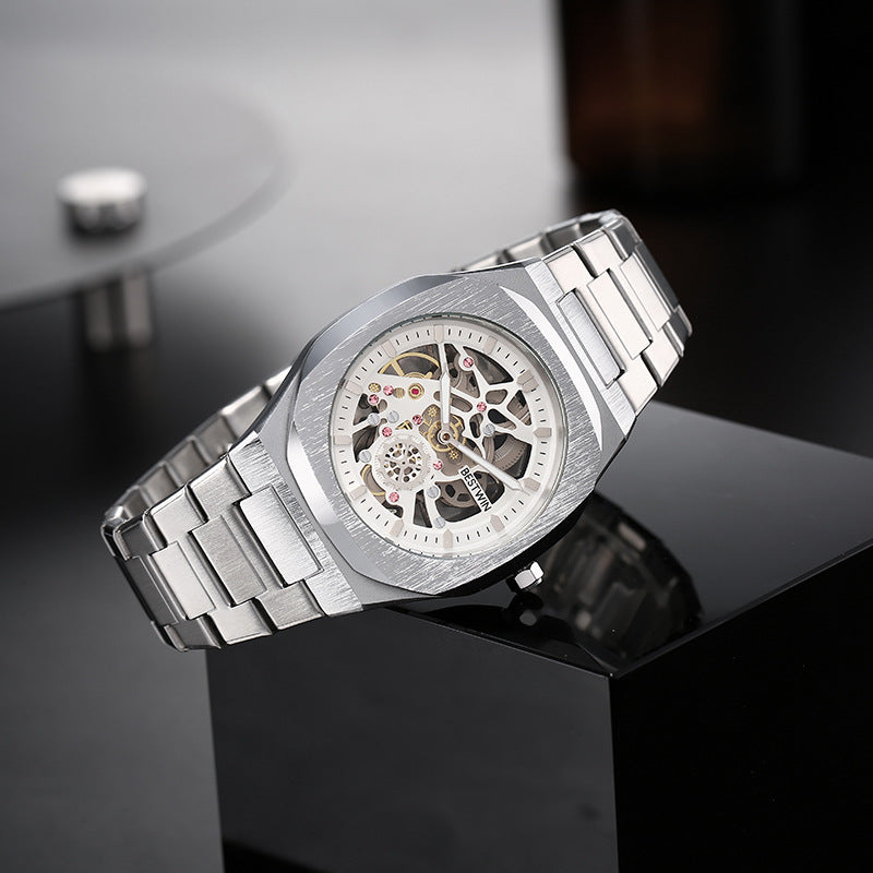 Fashion Alloy Watch Men's Watch BESTWIN Hollow Butterfly Clasp - Otaj Gifts