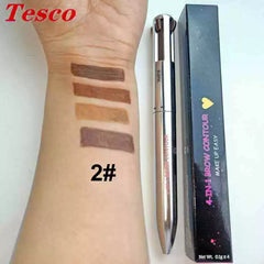 4in1facemakeupeyelinereyebrowlippen Beauty Color Four-in-One Cosmetic Brush - Otaj Gifts