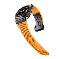 Silicone Alloy Head Grain Watch Strap - Otaj Gifts