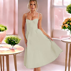 Sexy Fashion Sling Waist-tight Slim Backless Dress - Otaj Gifts