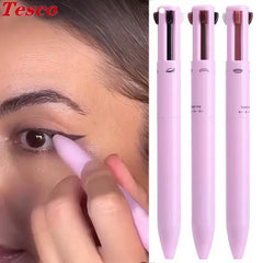 4in1facemakeupeyelinereyebrowlippen Beauty Color Four-in-One Cosmetic Brush - Otaj Gifts