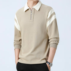 Fashion Personality Color Insertion Lapel Sweater Men - Otaj Gifts