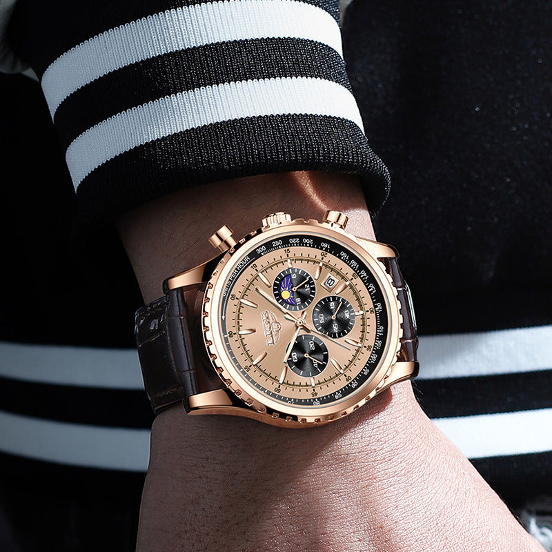 New Men's Multifunctional Waterproof Watch - Otaj Gifts