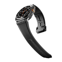 Silicone Alloy Head Grain Watch Strap - Otaj Gifts