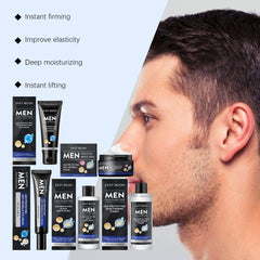 East Moon Hyaluronic Acid Facial Care Set Oil Control Skin Firming Increase Hydrate Deep Cleaning Face Moisturizer Cream for Men - Otaj Gifts