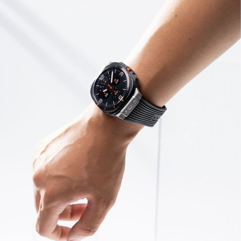 Silicone Alloy Head Grain Watch Strap - Otaj Gifts