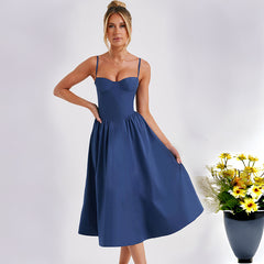 Sexy Fashion Sling Waist-tight Slim Backless Dress - Otaj Gifts