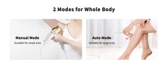 IPL Hair Removal Unlimited Flashes Laser Ice-Cooling Painless Whole Body Treament Safe & Effecctive Home Beauty Device Men Women - Otaj Gifts