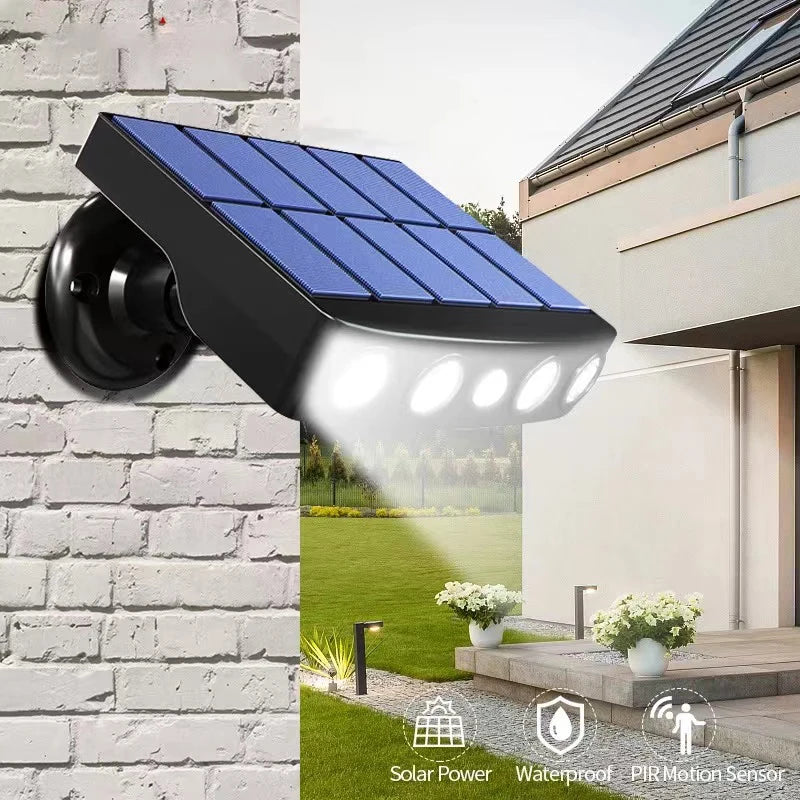 Powerful 4 LED Solar Security Lights Outdoor Decor Sensor Motion 3 Modes Street Waterproof Lamp Wall Night Work Light for Garden - Otaj Gifts