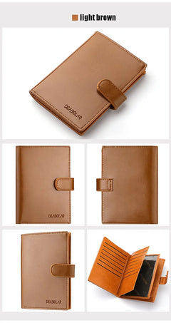 Short Men Wallets Casual Male Purses Zipper Card Bag Coin Bag Small Passport Cover Men's Purse Carteira Masculina Billetera - Otaj Gifts