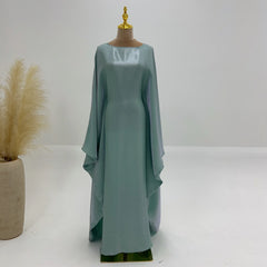 Butterfly Abaya Inside Inner Belt Muslim Party Long Dress Abayas for Women Dubai Turkey Islamic Clothing Ramadan Eid Kaftan Robe - Otaj Gifts