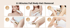 IPL Hair Removal Unlimited Flashes Laser Ice-Cooling Painless Whole Body Treament Safe & Effecctive Home Beauty Device Men Women - Otaj Gifts
