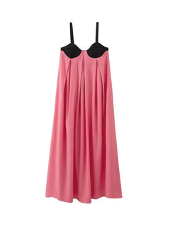 White Dress Women Halter Cotton Long Dress Lace Elegant Party Outfits - Otaj Gifts