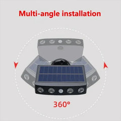 Powerful 4 LED Solar Security Lights Outdoor Decor Sensor Motion 3 Modes Street Waterproof Lamp Wall Night Work Light for Garden - Otaj Gifts