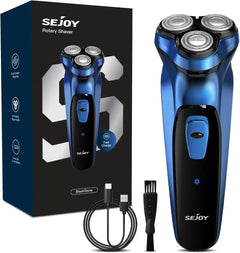 Sejoy Electric Razor for Men Rechargeable Electric Shavers Rotary Portable Travel Razor Idea Gift Beard Trimmer - Otaj Gifts