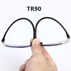 2 Pair New Men Women Rimless Reading Glasses Anti Blue Light Bifocal Far Near Magnification Eyewear Presbyopic Glasses +150 +200 - Otaj Gifts