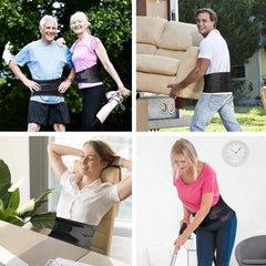 Lower Back Brace with 6 Stays Anti-skid Orthopedic Lumbar Support Breathable Waist Support Belt for Men Women Gym Pain Relief - Otaj Gifts