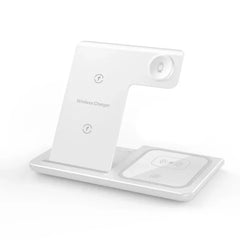 LED Fast Wireless Charger Stand 3 in 1 Foldable Charging Station For iPhone 15 14 13 12 11 Apple Watch 9 8 7 6 5 Airpods Pro - Otaj Gifts