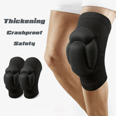 1 Pair Protection Sports Kneepad Men Elastic Knee Pads Support Fitness Gear Basketball Brace Protector Male NonSlip Pads - Otaj Gifts