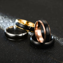 5 Colors Stainless Steel Changing Color Rings Mood Emotion Feeling Temperature Ring for Women Men Couples Ring Tone Jewelry Gift - Otaj Gifts