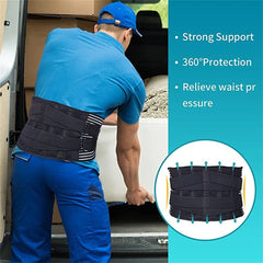 Lower Back Brace with 6 Stays Anti-skid Orthopedic Lumbar Support Breathable Waist Support Belt for Men Women Gym Pain Relief - Otaj Gifts