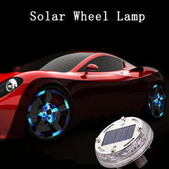 LED Light Solar Energy Flash Car Wheel Light Hub Bulb Tire Tyre Valve Car Motorcycle Tire Colorful Modes Valve Light Wheel Lamp - Otaj Gifts