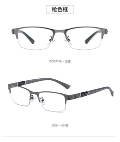 Men Reading Glasses Retro Business Hyperopia Glasses Anti Blue Light Reading Glasses 0 +1.0 To +4.0 Glasses - Otaj Gifts