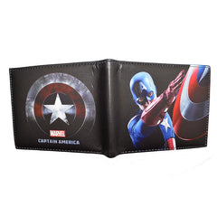 Hot Sell Marvel Comics Wallet Captain America Purse with Coin Pocket - Otaj Gifts