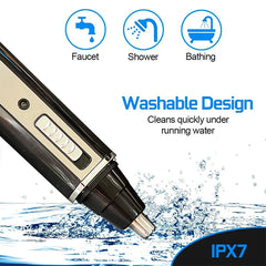 4in1 Rechargeable Nose Trimmer Beard Trimmer for Men Ear Eyebrow Nose Hair Trimmer for Nose and Ear Hair Removal Clean Machine - Otaj Gifts
