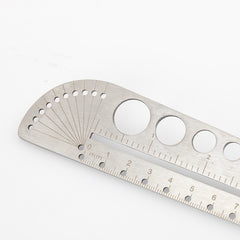 Multifunctional Stainless Steel Angle Protractor Ruler Degree Measuring Tool Kawaii School Supplies - Otaj Gifts